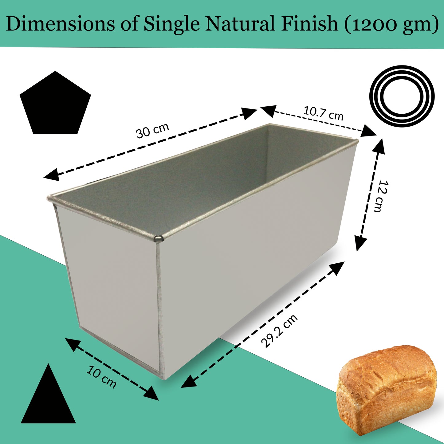 bread pan 1200 gm