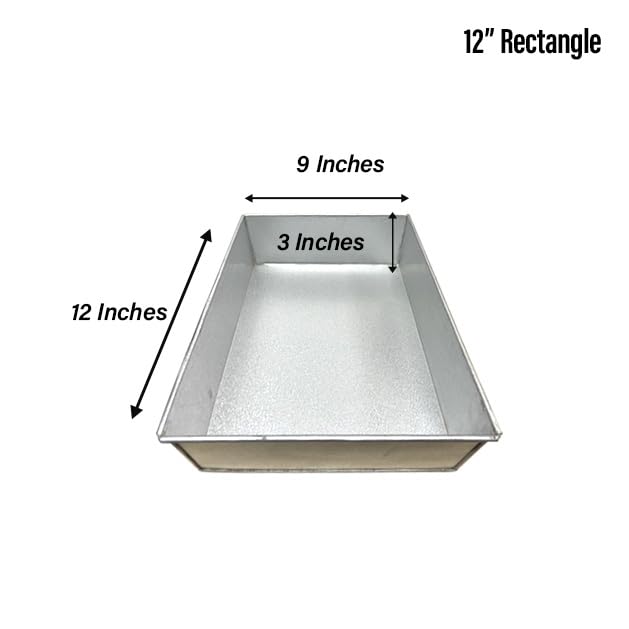 Single Rectangle Cake Pan / Cake Mould / Cake Tin – Available in 6", 8", 10", 12" (3" DEEP)