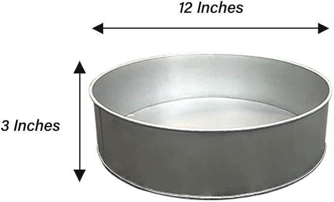 Single Round Cake Pan – Available in 6", 8", 10", 12" (3" DEEP)