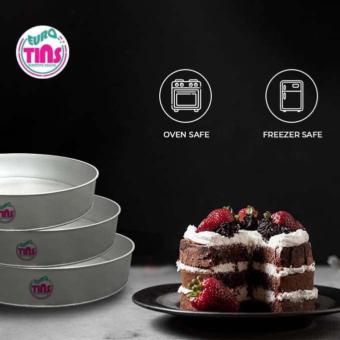 Single Round Cake Pan – Available in 6", 8", 10", 12" (3" DEEP)