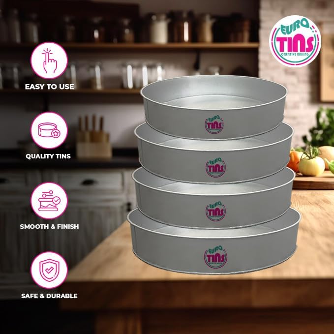 Single Round Cake Pan – Available in 6", 8", 10", 12" (3" DEEP)