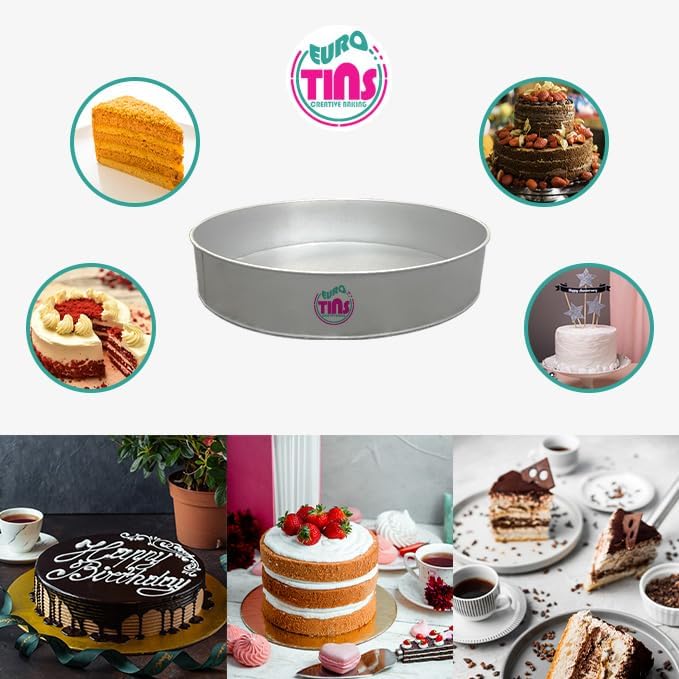 Single Round Cake Pan – Available in 6", 8", 10", 12" (3" DEEP)