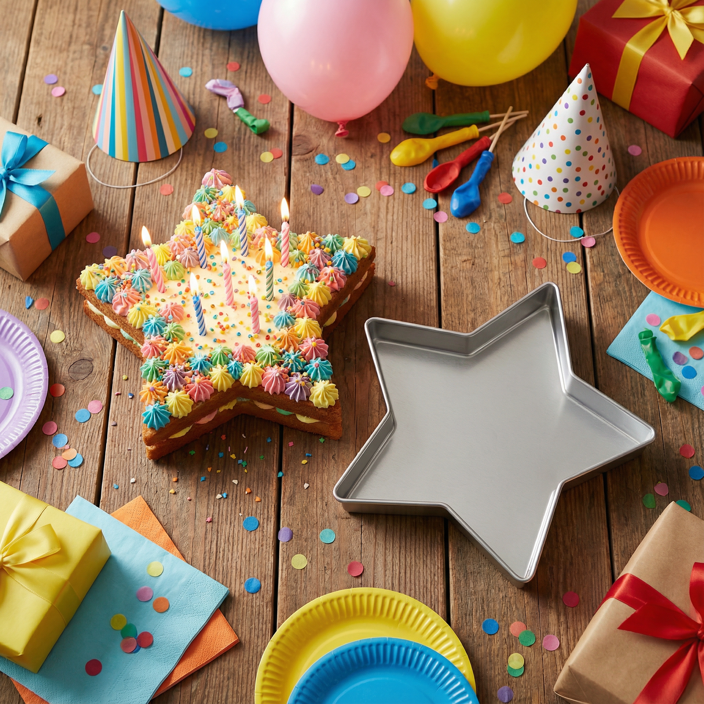 Single Star Cake Pan – Available in 6", 8", 10", 12" (3" DEEP)