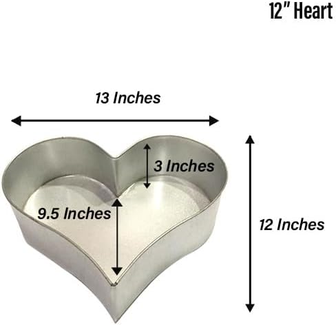 Single Heart Cake Pan – Available in 6", 8", 10", 12" (3" DEEP)
