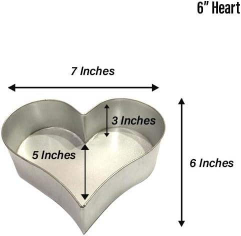 Single Heart Cake Pan – Available in 6", 8", 10", 12" (3" DEEP)