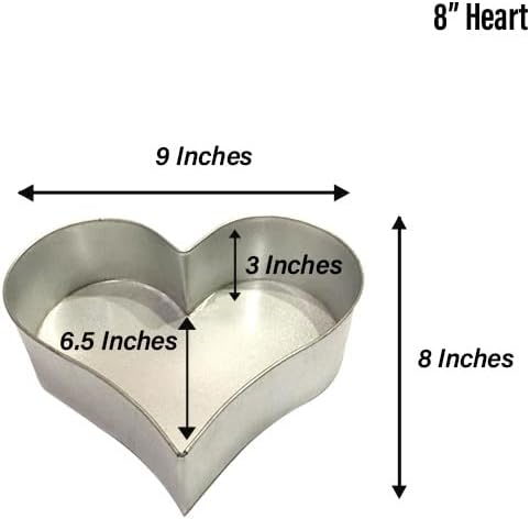 Single Heart Cake Pan – Available in 6", 8", 10", 12" (3" DEEP)