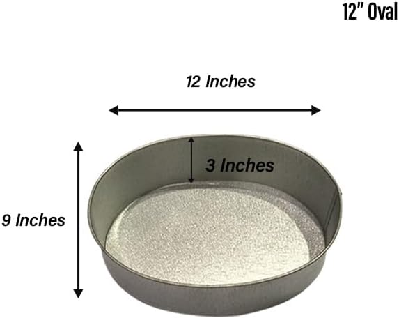 Single Oval Cake Pan – Available in 6", 8", 10", 12" (3" DEEP)