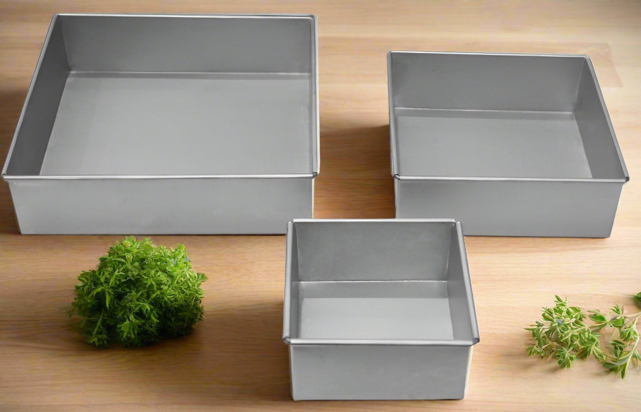 mini square cake tins