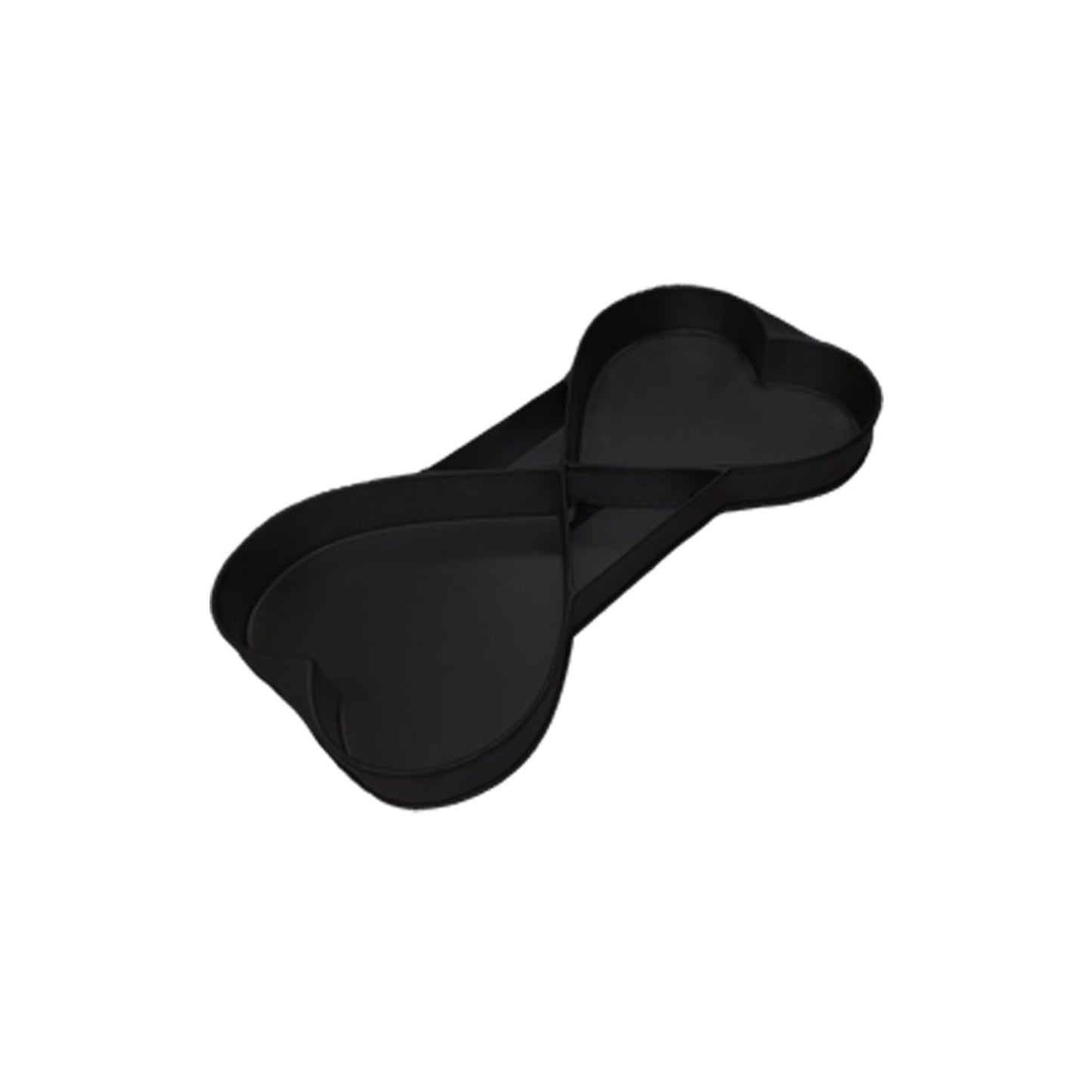 Set of 2-Strapped Non Stick Heart Tin