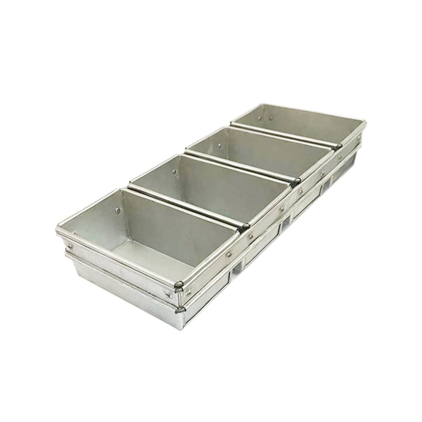 Set of 4 Mini Loaf Tins Tapered 14 x 8 cm