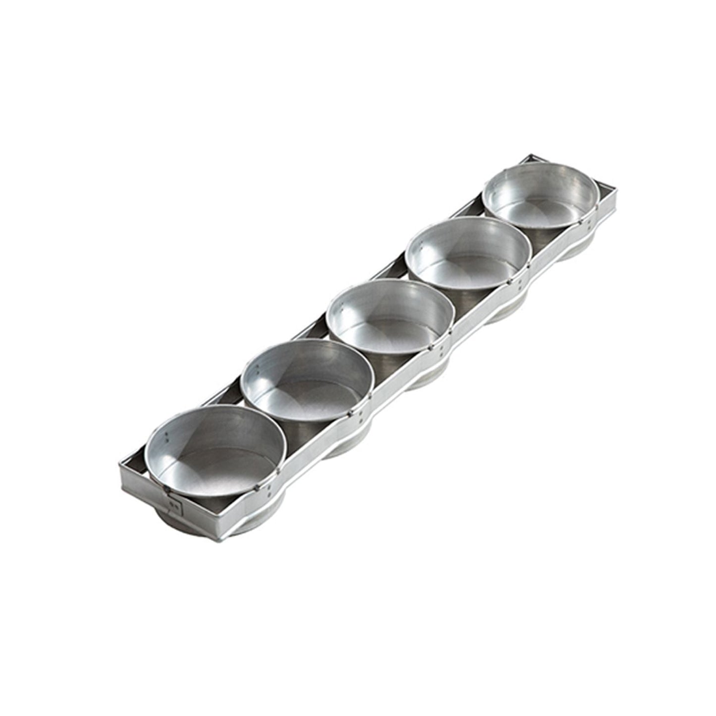 Set of 5-Strapped Round Tin