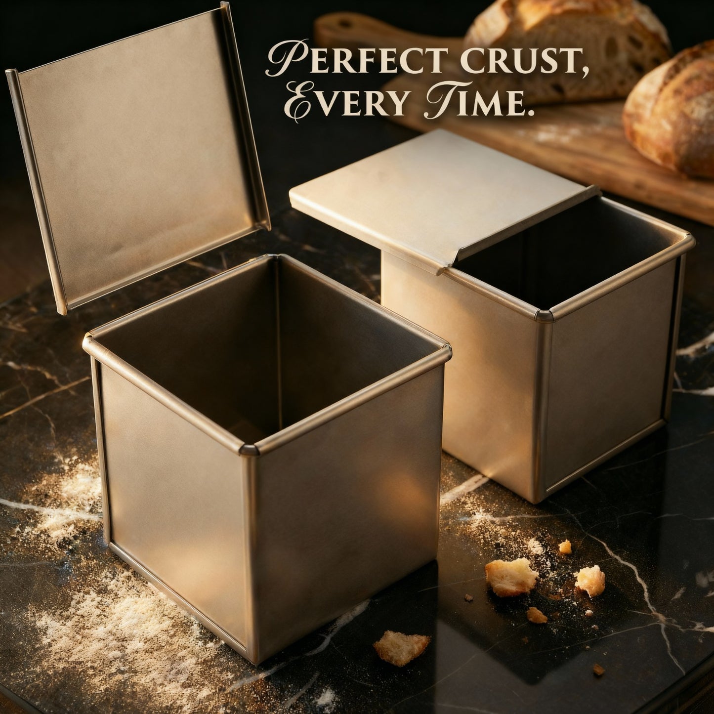 EUROTINS Pullman Loaf Bread Tin with Lid