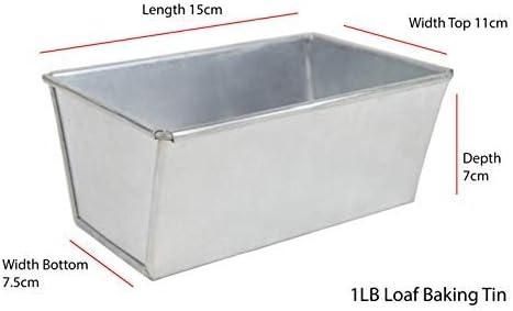 HOT Bread Tins 1lb Loaf Tin Dimensions Heavy-Duty Loaf Tins