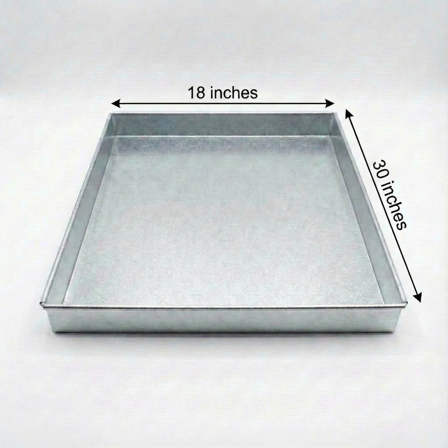 EUROTINS Rectangle Baking Tray  – 14”, 16”, 18” 24" and 30" | Heavy Duty Domestic and Commercial Bakery Use 2" Deep
