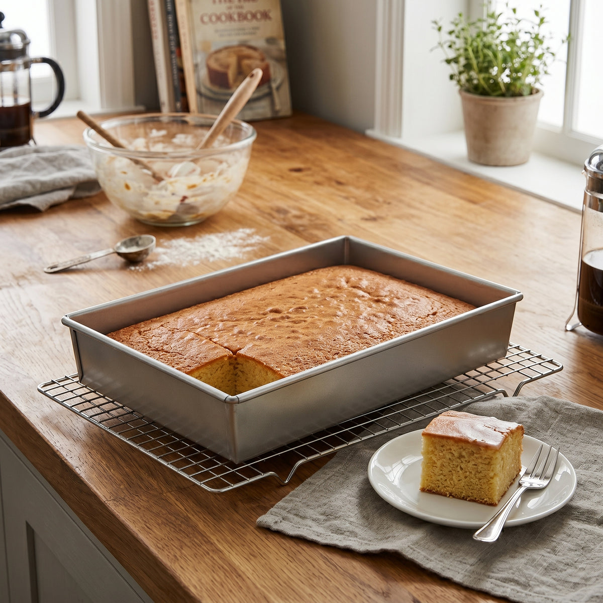 Single Rectangle Cake Pan / Cake Mould / Cake Tin – Available in 6", 8", 10", 12" (3" DEEP)