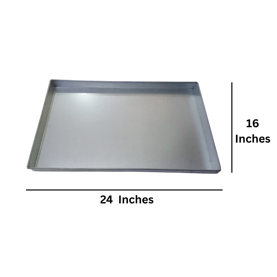 EUROTINS Rectangle Baking Tray  – 14”, 16”, 18” 24" and 30" | Heavy Duty Domestic and Commercial Bakery Use 2" Deep