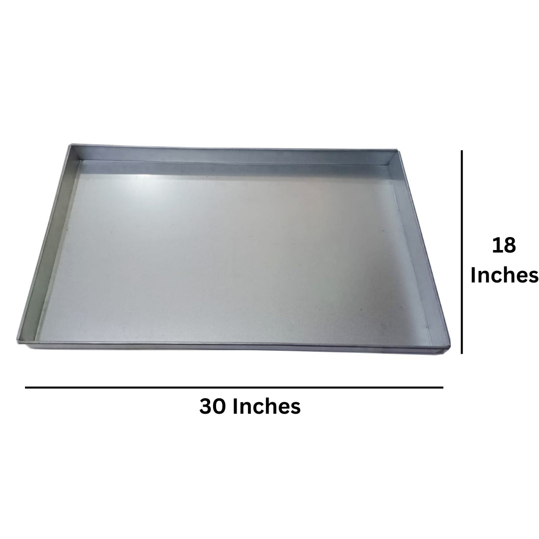 EUROTINS Rectangle Baking Tray  – 14”, 16”, 18” 24" and 30" | Heavy Duty Domestic and Commercial Bakery Use 2" Deep