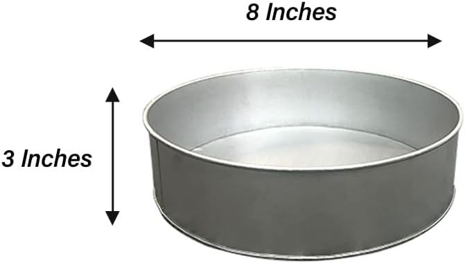 Single Round Cake Pan – Available in 6", 8", 10", 12" (3" DEEP)