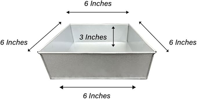 Single Square Cake Pan – Available in 6