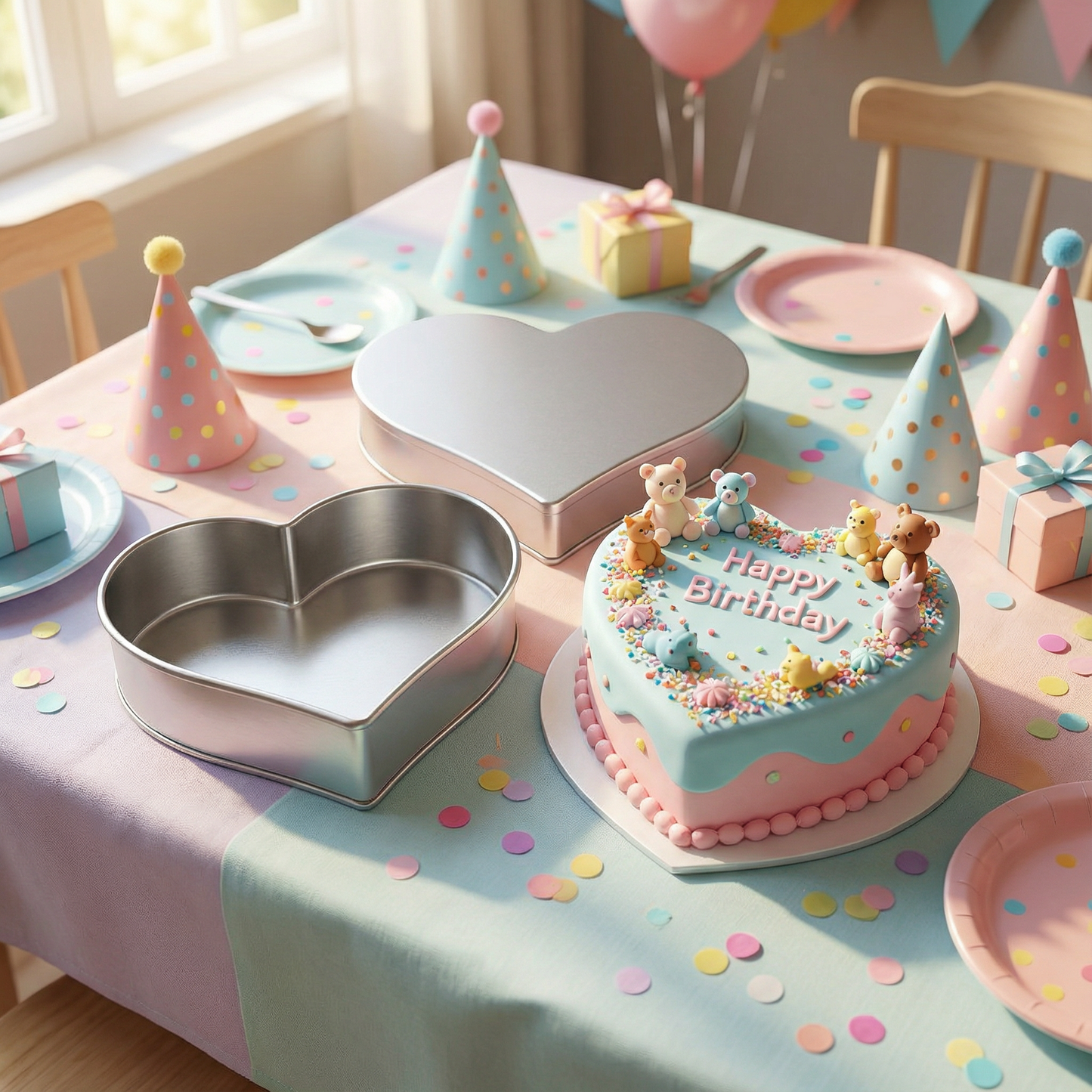 Single Heart Cake Pan – Available in 6", 8", 10", 12" (3" DEEP)