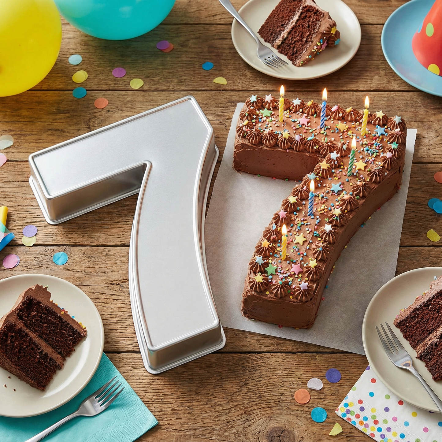 Number Cake Tin Baking Pan Mould – Ideal for Birthday, Anniversary & Celebration Cakes