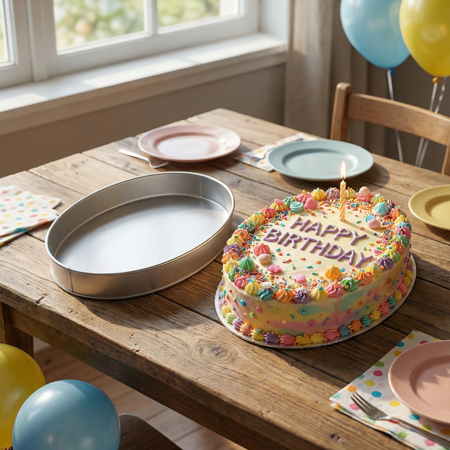 Single Oval Cake Pan – Available in 6", 8", 10", 12" (3" DEEP)