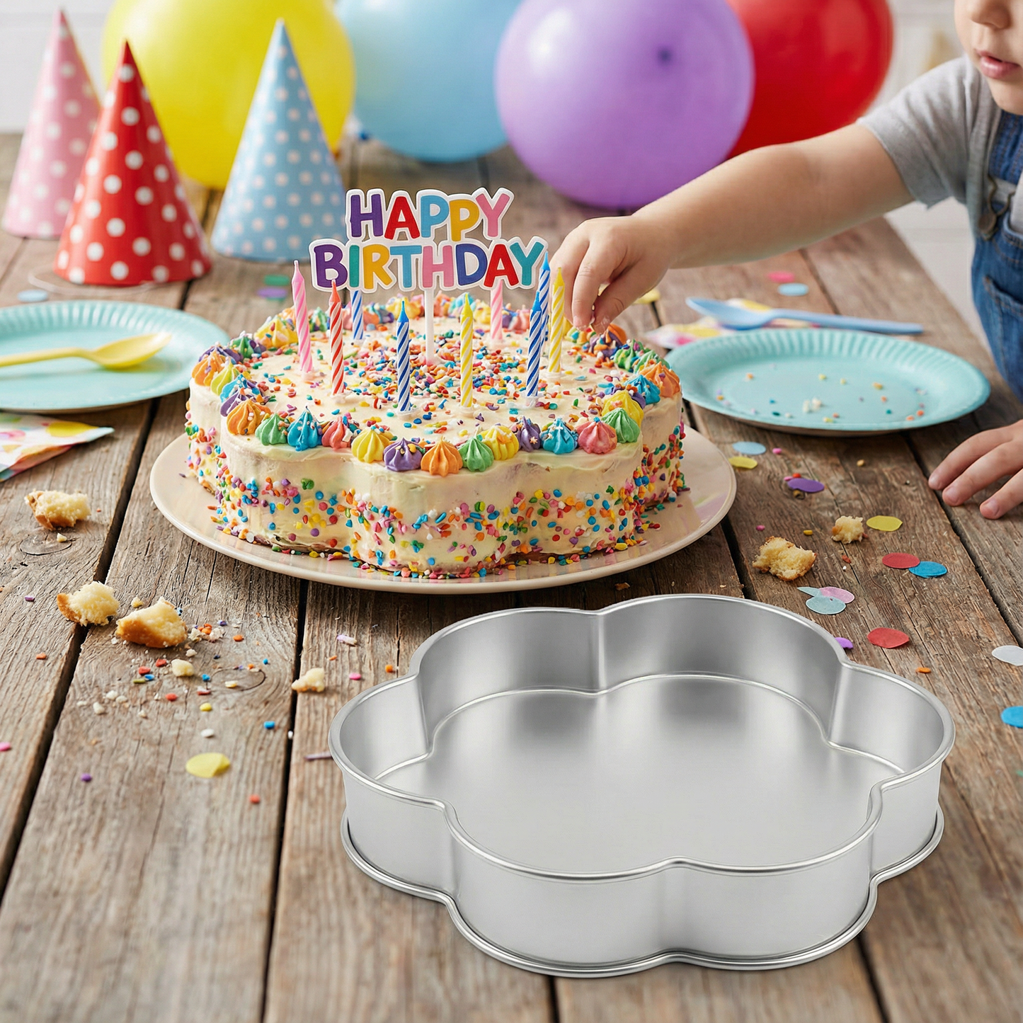 Single Petal Cake Pan – Available in 6", 8", 10", 12" (3" DEEP)