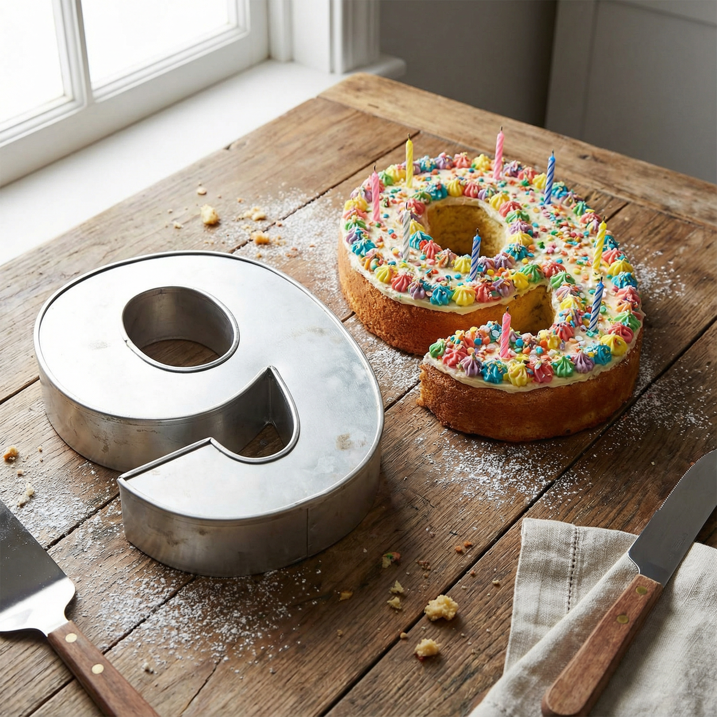 Number Cake Tin Baking Pan Mould – Ideal for Birthday, Anniversary & Celebration Cakes