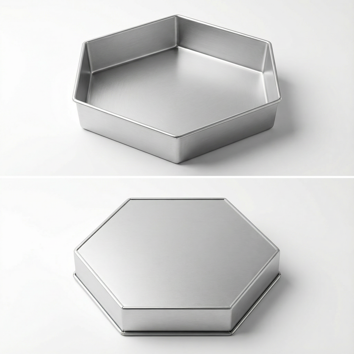 Single Hexagon Cake Pan – Available in 6", 8", 10", 12" (3" DEEP)