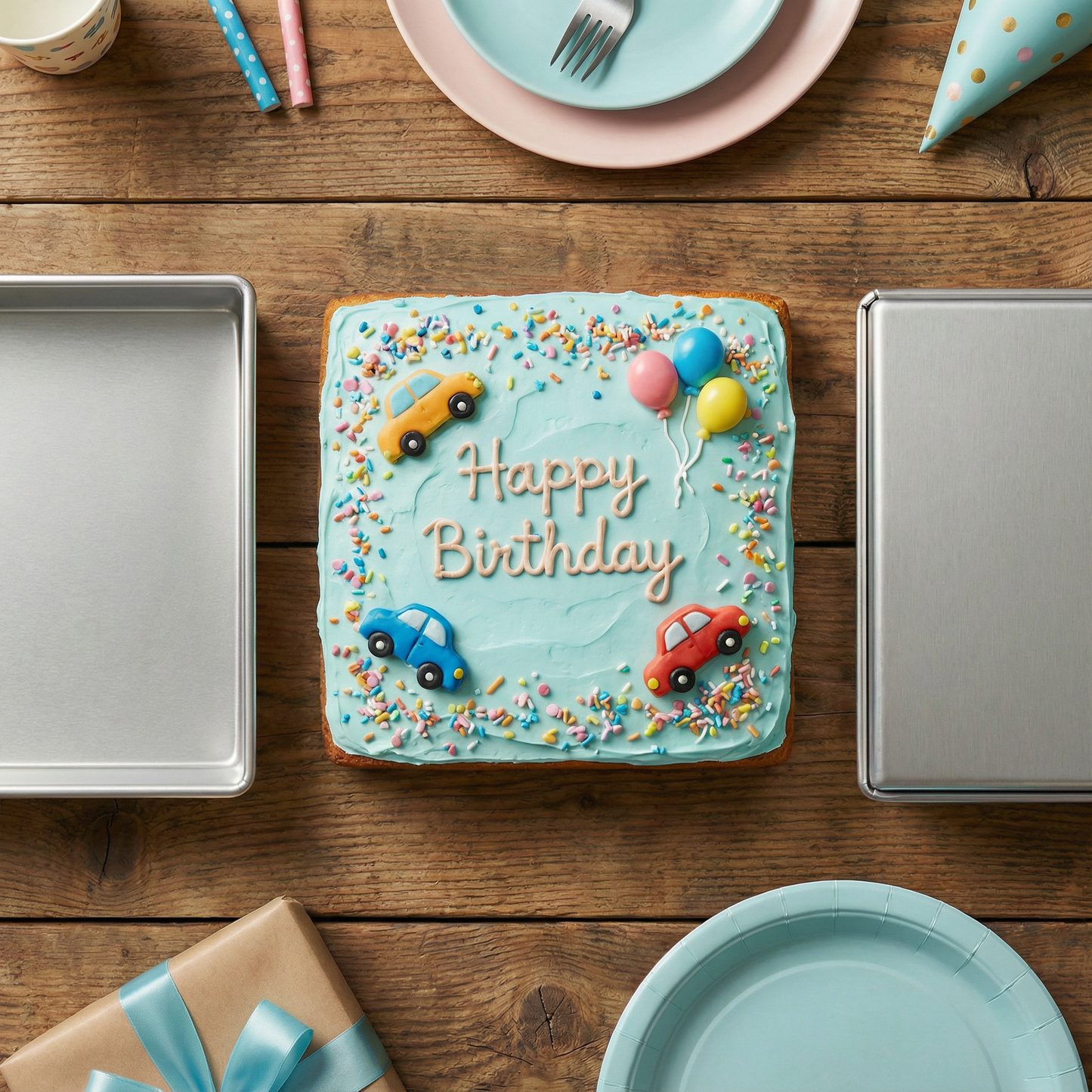 Single Square Cake Pan – Available in 6", 8", 10", 12" (3" DEEP)