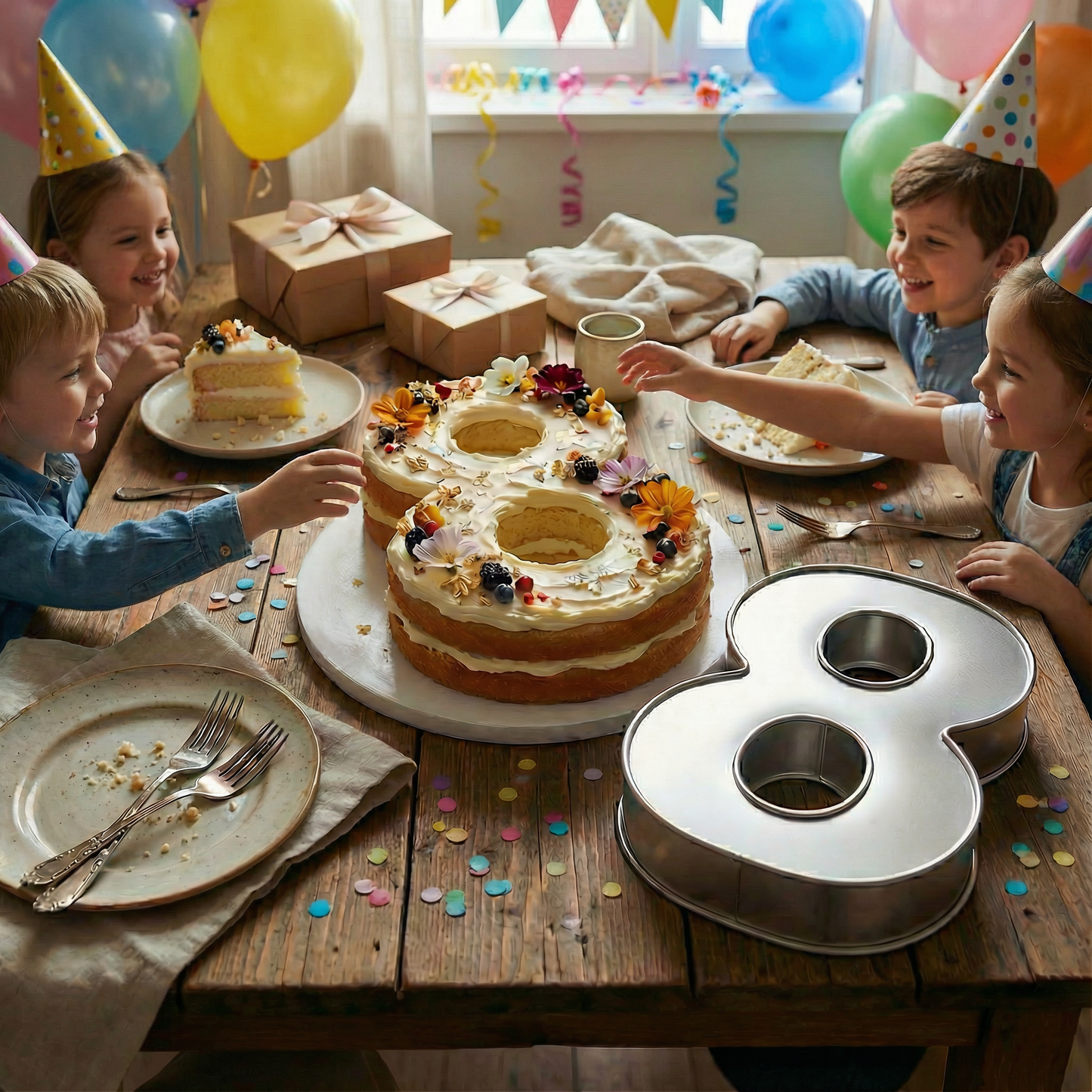 Number Cake Tin Baking Pan Mould – Ideal for Birthday, Anniversary & Celebration Cakes