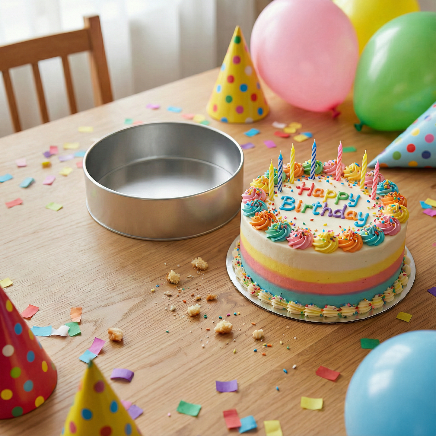 Single Round Cake Pan – Available in 6", 8", 10", 12" (3" DEEP)