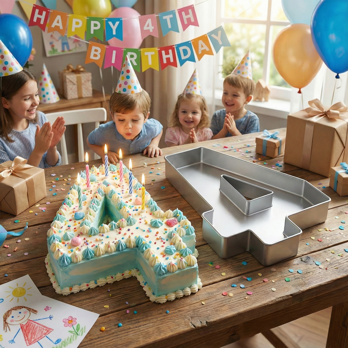Number Cake Tin Baking Pan Mould – Ideal for Birthday, Anniversary & Celebration Cakes