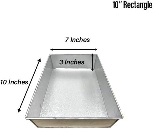 Single Rectangle Cake Pan / Cake Mould / Cake Tin – Available in 6", 8", 10", 12" (3" DEEP)