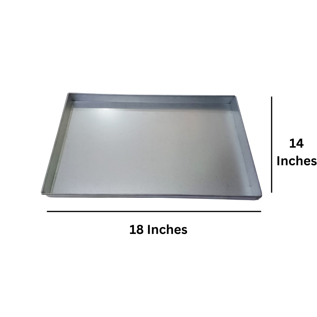 EUROTINS Rectangle Baking Tray  – 14”, 16”, 18” 24" and 30" | Heavy Duty Domestic and Commercial Bakery Use 2" Deep