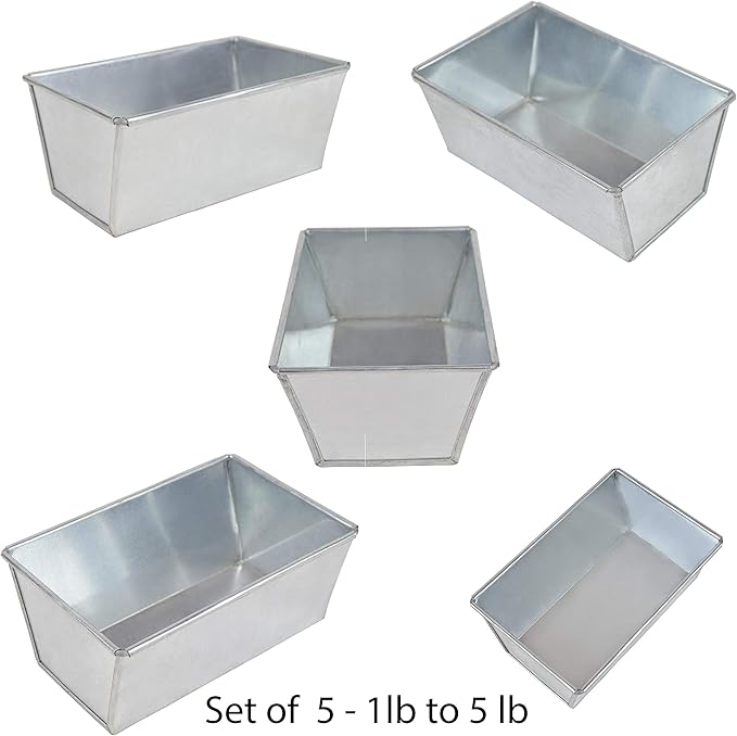 Heavy-Duty Loaf Tins – 1Lb, 2Lb, 3Lb, 4Lb & 5Lb | Individual Sizes & Full Set Available
