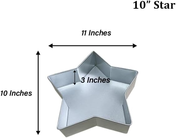 Single Star Cake Pan – Available in 6", 8", 10", 12" (3" DEEP)