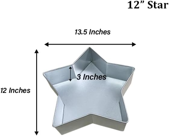 Single Star Cake Pan – Available in 6", 8", 10", 12" (3" DEEP)