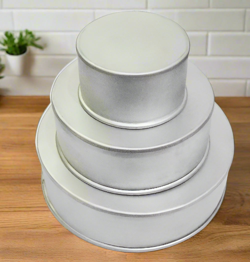 SET OF MINI Round CAKE TINS 4”, 6”, 8” 2” DEEP) – EUROTINS